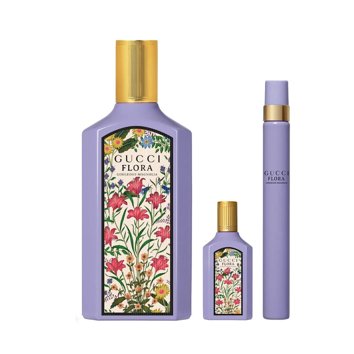 Estuche Gucci Flora Gorgeous Magnolia EDP (W) / 3 Pc SP 100 ml; Pen Spray 10 ml; Mini SP 5 ml - 3 - Privé Perfumes Honduras