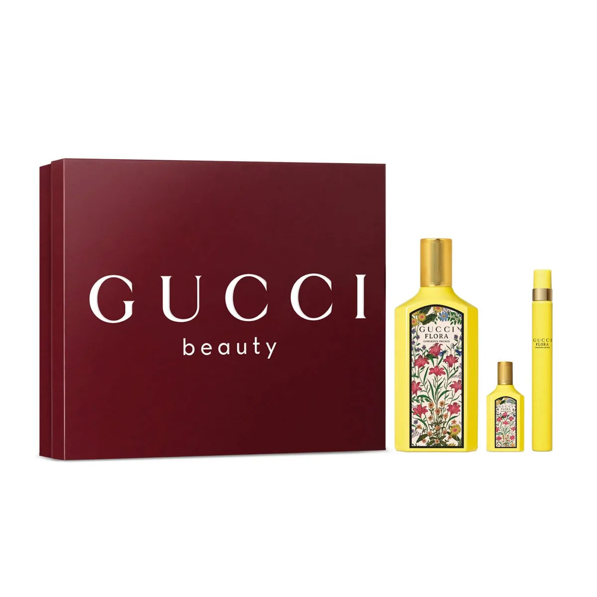 Estuche Gucci Flora Gorgeous Orchid EDP (W) / 3 Pc SP 100 ml; SP 10 ml; SP 5 ml - 2 - Privé Perfumes Honduras