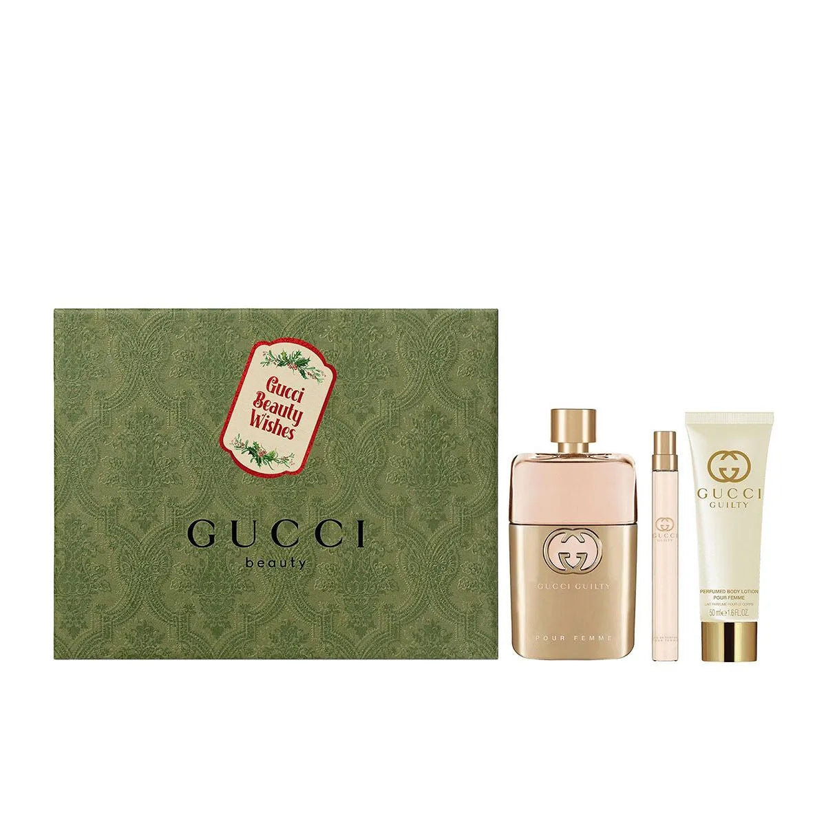 Estuche Gucci Guilty Pour Femme EDP (W) / 3 Pc SP 90 ml; BL 50 ml ; SP 10 ml - 2 - Privé Perfumes Honduras
