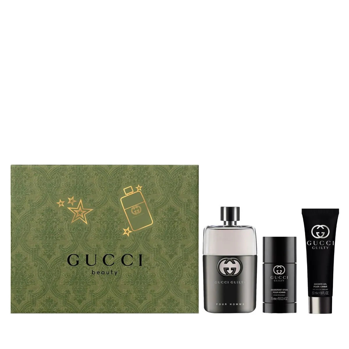 Estuche Gucci Guilty Pour Homme EDT (M) / 3 Pc SP 90 ml; SG 50 ml; DEO - 2 - Privé Perfumes Honduras