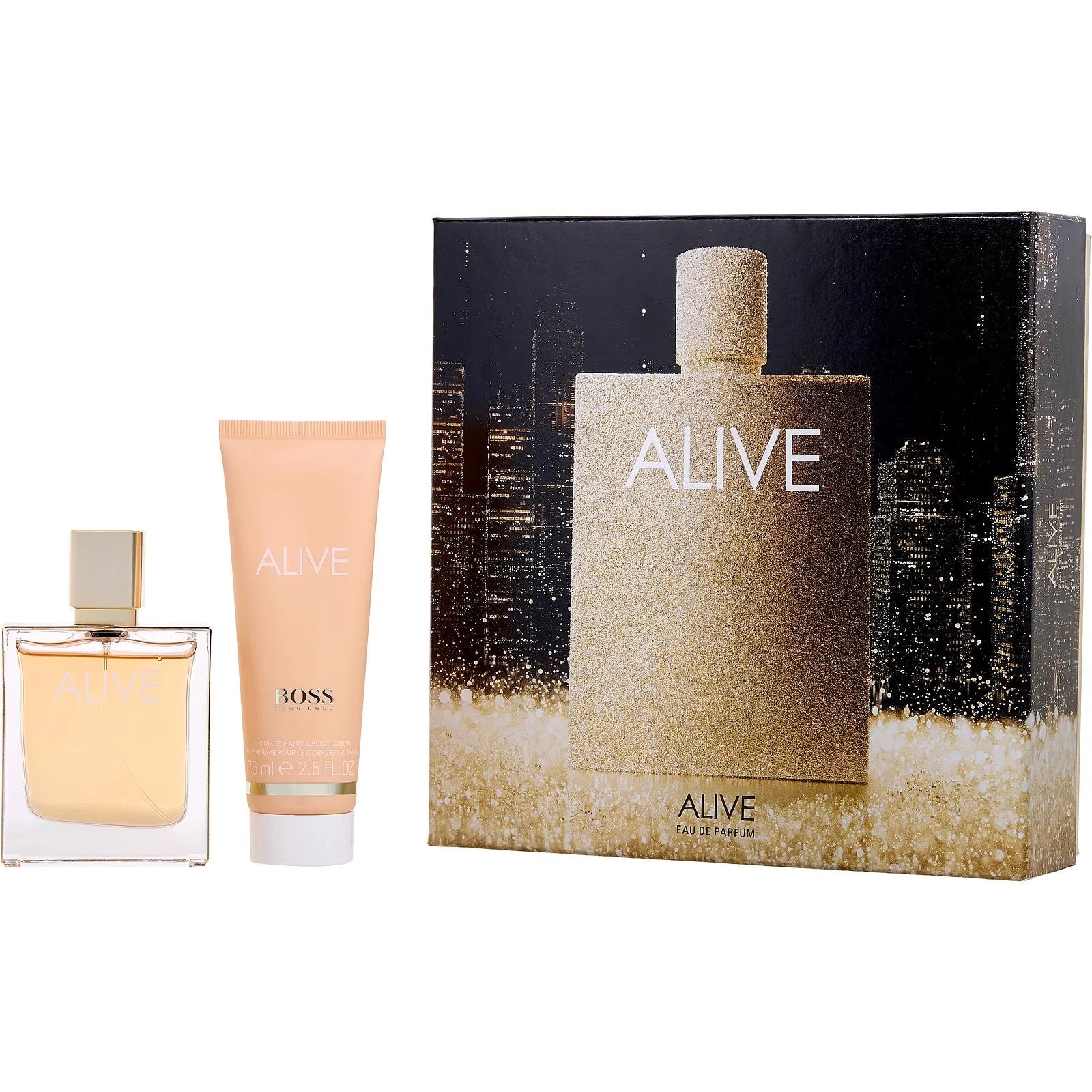 Estuche Hugo Boss Boss Alive EDP (W) / 2 Pc SP 50 ml; BL 75 ml - 1 - Privé Perfumes Honduras