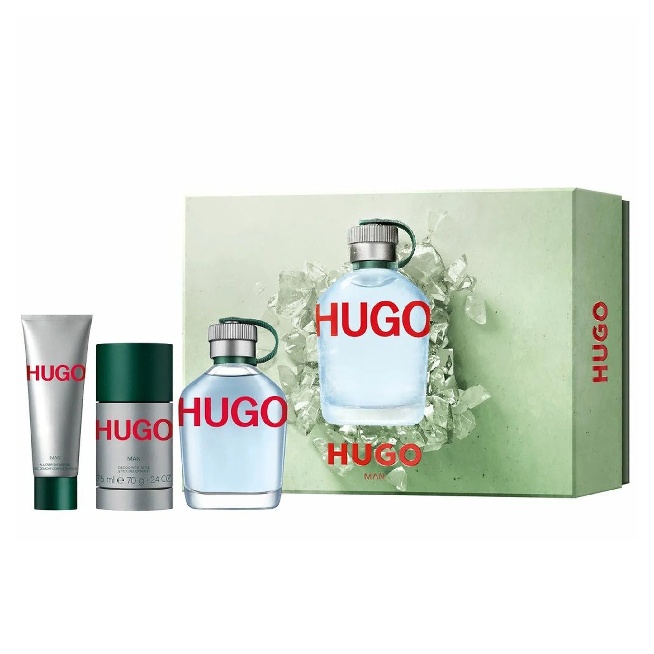 Estuche Hugo Boss Hugo Man EDT (M) / 3 Pc SP 100 ml; SG 100 ml; DEO 150 ml - 1 - Privé Perfumes Honduras