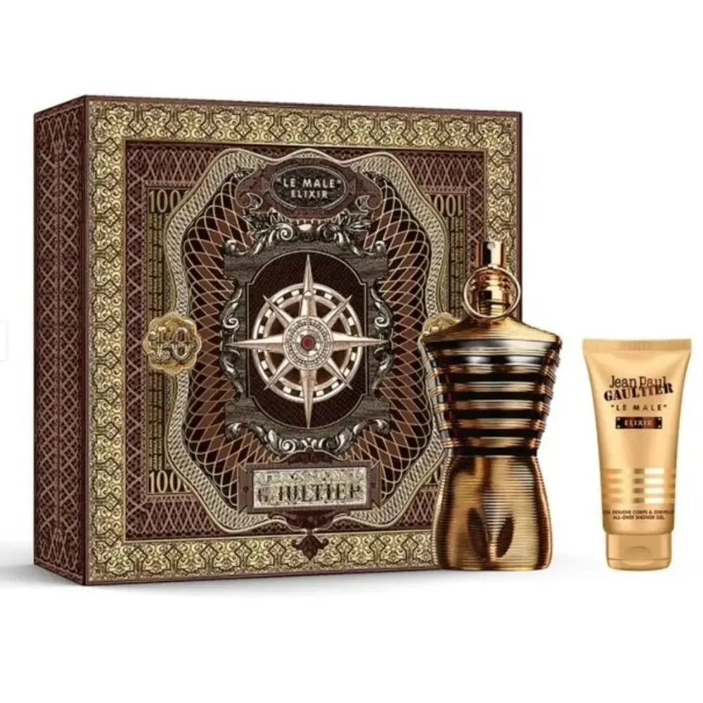 Estuche Jean Paul Gaultier Le Male Elixir Parfum (M) / 2 Pc SP 125 ml; SG 75 ml - 1 - Privé Perfumes Honduras