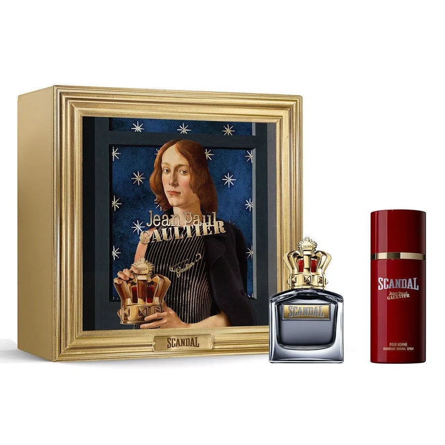 Estuche Jean Paul Gaultier Scandal Him EDT (M) / 2 Pc SP 100 ml; DEO 150 ml - 8435415098748- 1 - Prive Perfumes Honduras