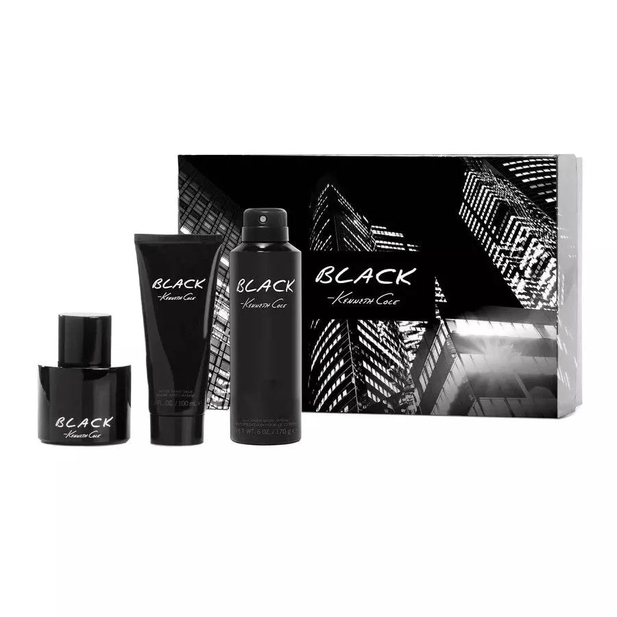 Estuche Kenneth Cole Black EDT (M) / 3 Pc SP 100 ml; AS 100 ml; BS 177 ml - 1 - Privé Perfumes Honduras
