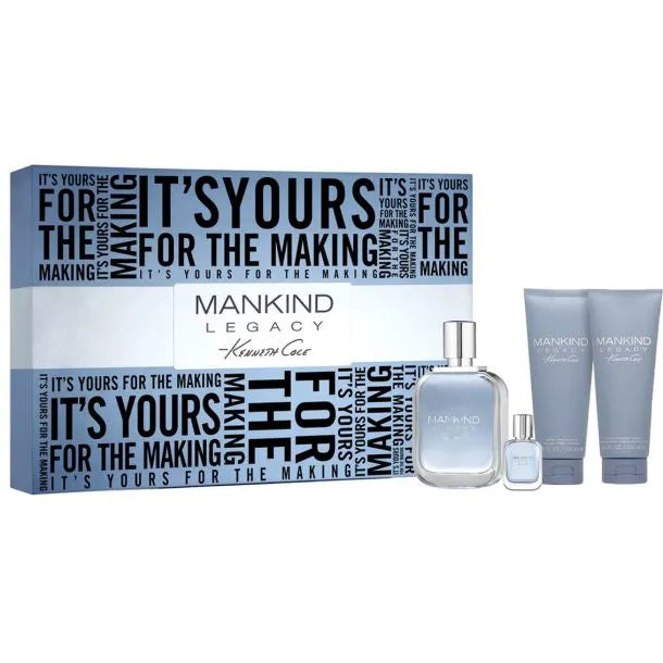 Estuche Kenneth Cole Mankind Legacy EDT (M) / 3 Pc SP 100 ml; Mini SP 15 ml; SG 100 ml - 1 - Privé Perfumes Honduras