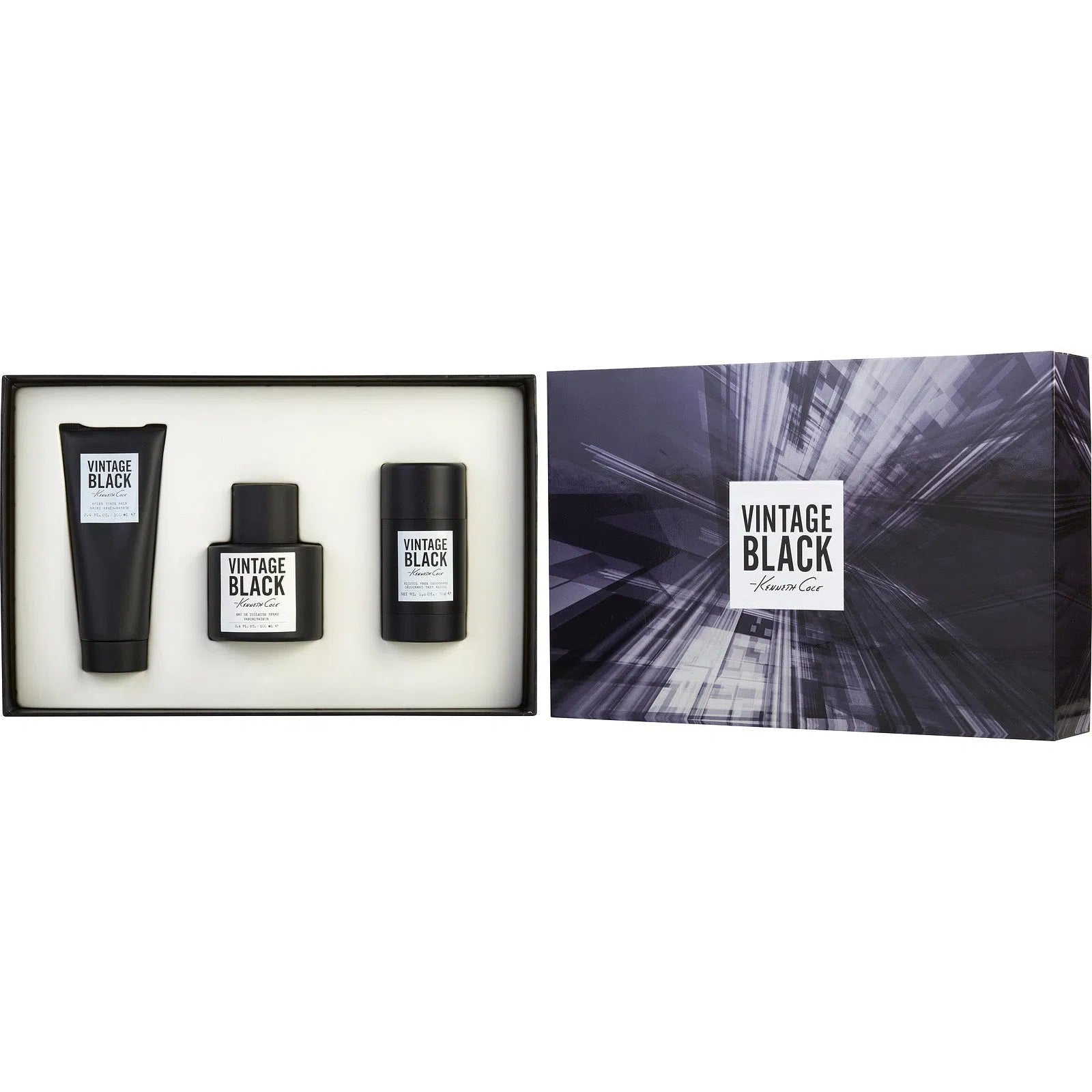 Estuche Kenneth Cole Vintage Black EDT (M) / 3 Pc SP 100 ml; AS 100 ml; DEO - 1 - Privé Perfumes Honduras