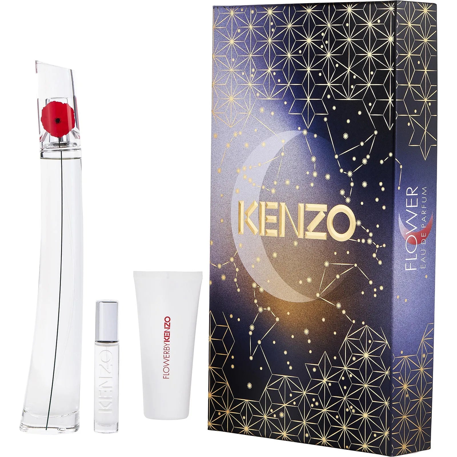 Estuche Kenzo Flower EDP (W) / 3 Pc SP 100 ml; BL 75 ml; SP 10 ml - 1 - Privé Perfumes Honduras