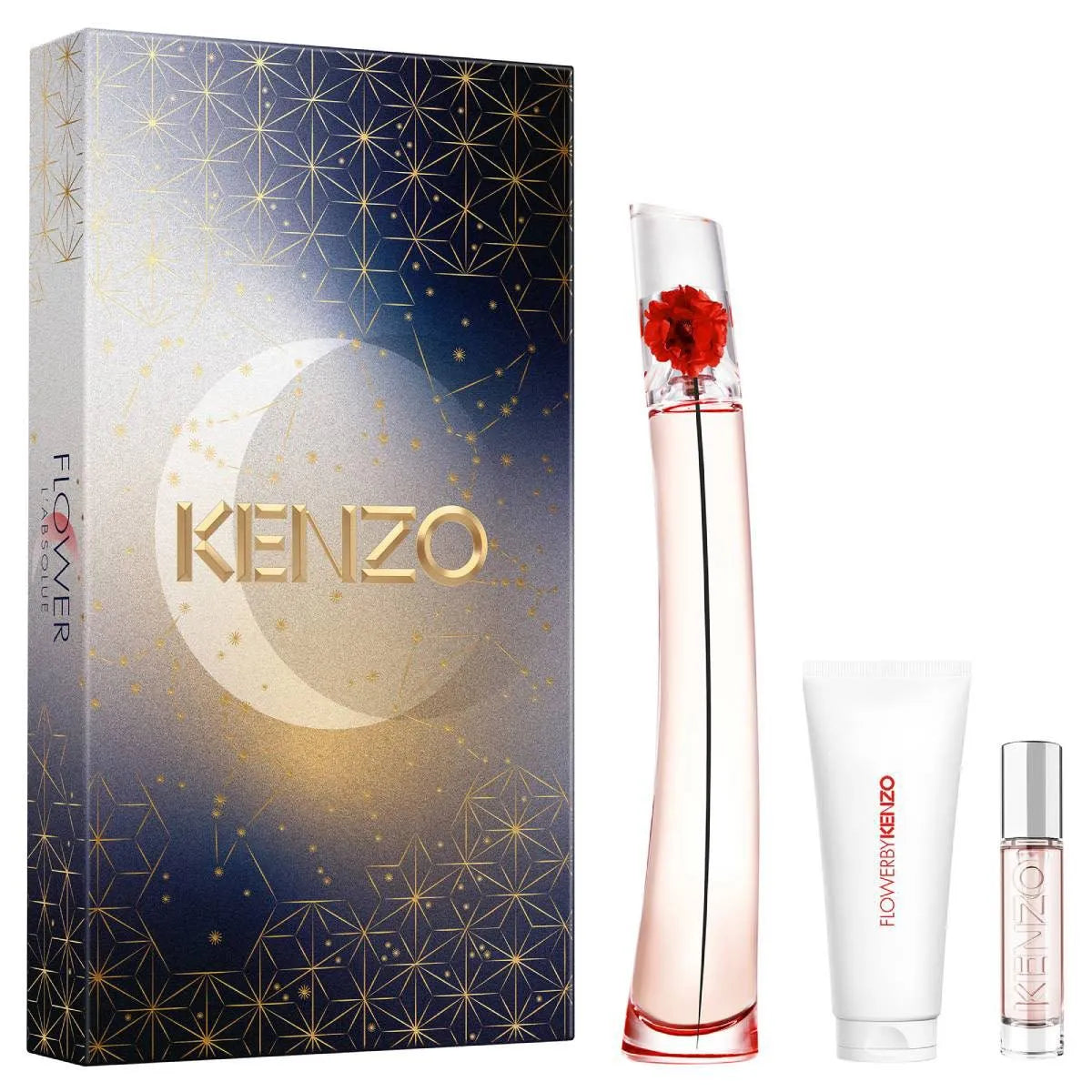 Estuche Kenzo Flower L'Absolue EDP (W) / 3 Pc SP 100 ml; BL 75 ml; BL 75 ml - 3 - Privé Perfumes Honduras