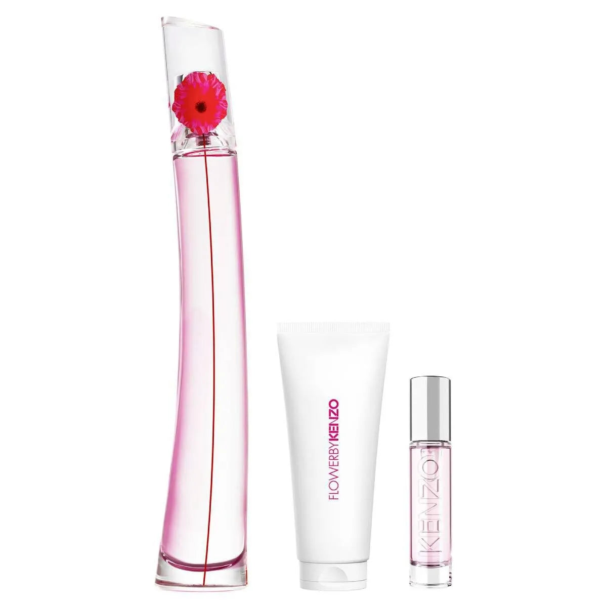 Estuche Kenzo Flower Poppy Bouquet EDP (W) / 3 Pc SP 100 ml; BL 75 ml; SP 10 ml - 2 - Privé Perfumes Honduras