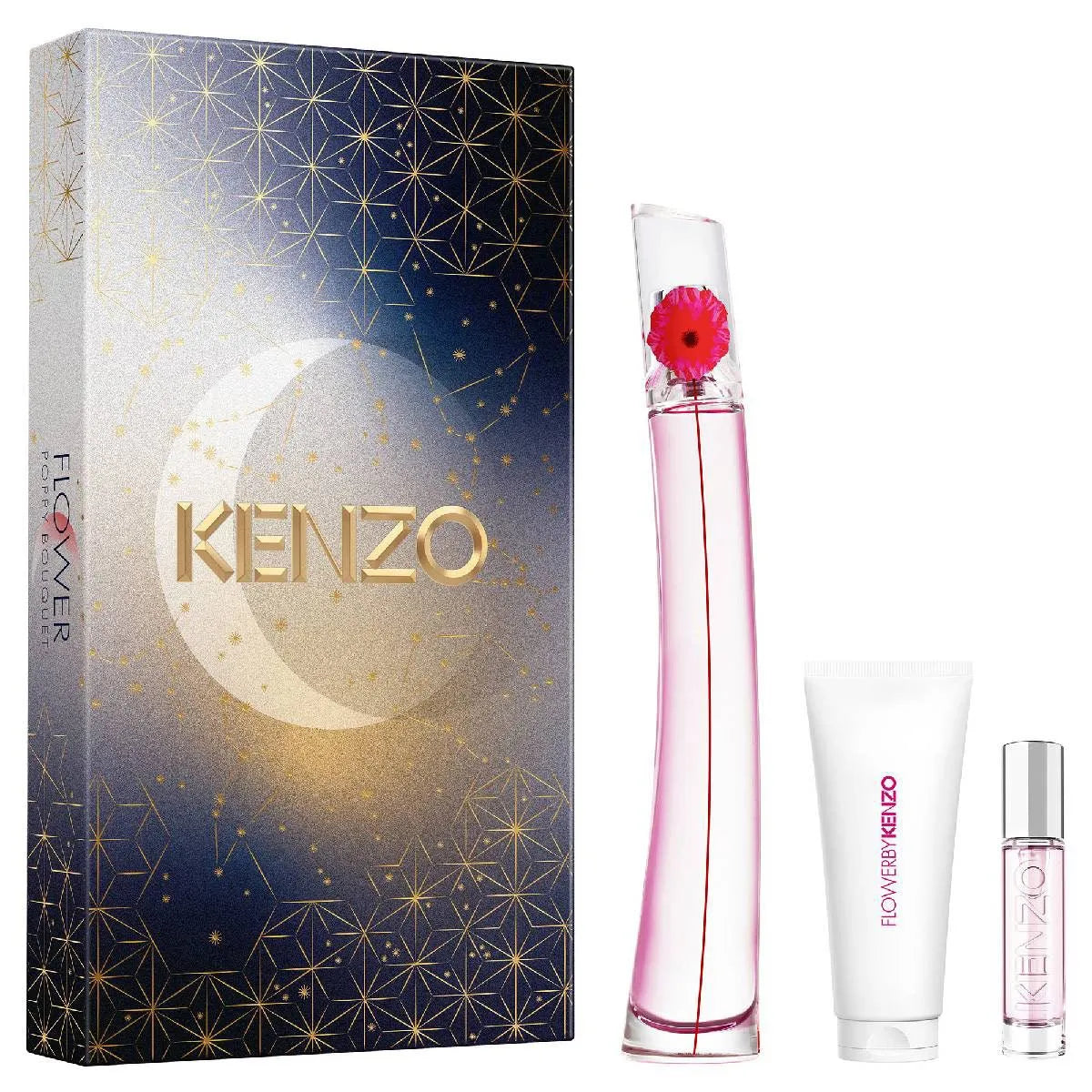 Estuche Kenzo Flower Poppy Bouquet EDP (W) / 3 Pc SP 100 ml; BL 75 ml; SP 10 ml - 3 - Privé Perfumes Honduras