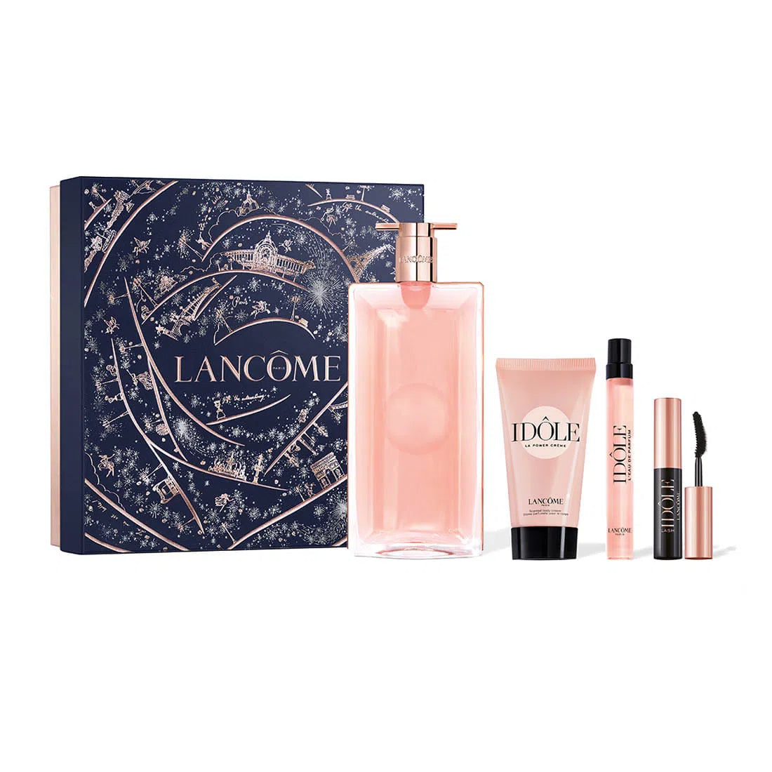 Estuche Lancôme Idôle EDP (W) / 4 Pc SP 100 ml; TS 10 ml; BL 50 ml; Mascara 2 ml - 1 - Privé Perfumes Honduras