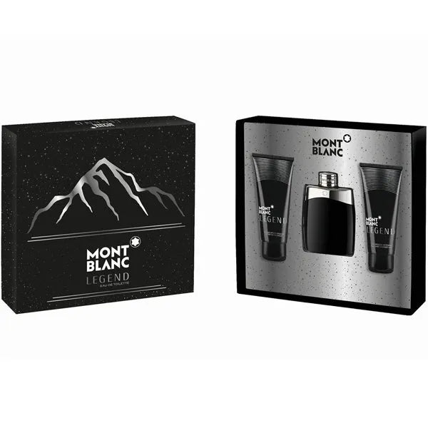 Estuche Montblanc Legend EDT (M) / 3 Pc SP 100 ml; AS 100 ml; SG 100 ml - 1 - Privé Perfumes Honduras