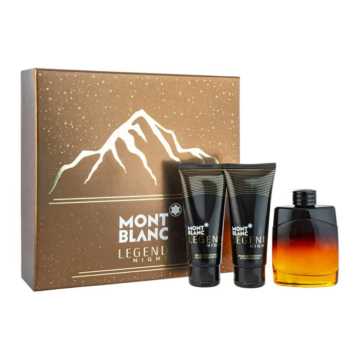 Estuche Montblanc Legend Night EDP (M) / 3 Pc SP 100 ml; AS 100 ml; SG 100 ml - 1 - Privé Perfumes Honduras