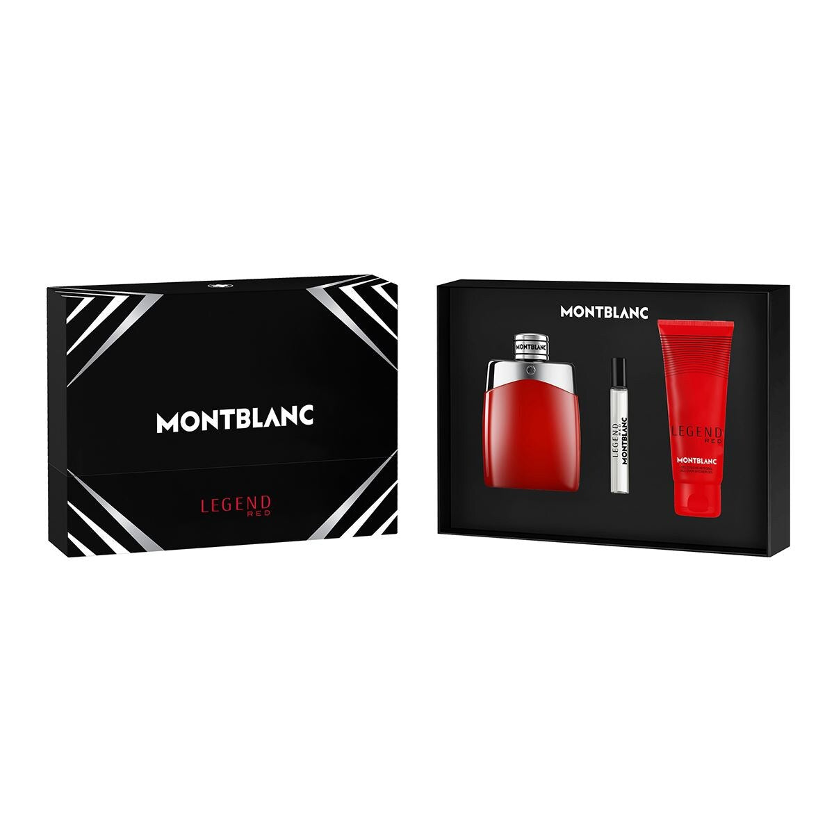 Estuche Montblanc Legend Red EDP (M) / 3 Pc SP 100 ml; Mini 7.5 ml; SG 100 ml - 2 - Privé Perfumes Honduras