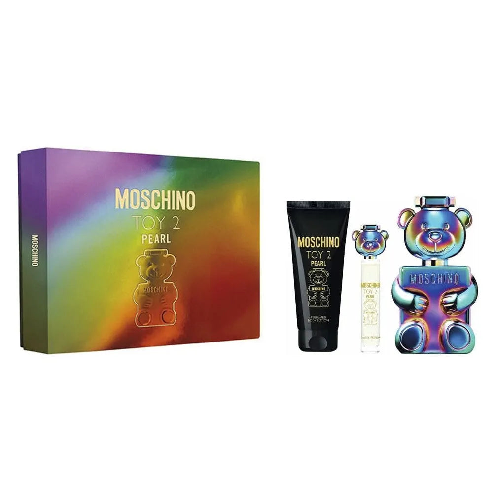 Estuche Moschino Toy 2 Pearl EDP (W) / 3 Pc SP 100 ml; BL 100 ml; SP 10 ml - 1 - Privé Perfumes Honduras