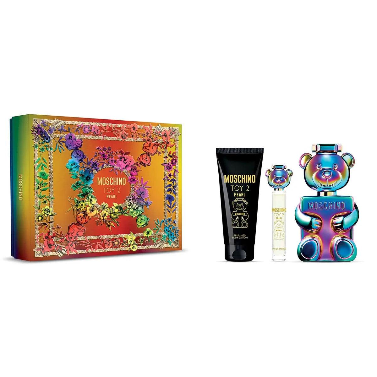 Estuche Moschino Toy 2 Pearl EDP (W) / 3 Pc SP 100 ml; BL 100 ml; SP 10 ml - 2 - Privé Perfumes Honduras