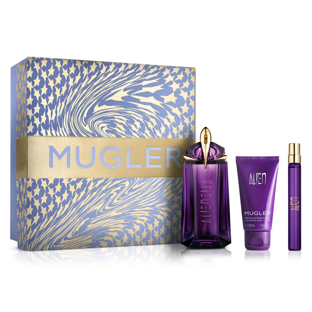 Estuche Mugler Alien EDP (W) / 3 Pc SP 90 ml; BL 50 ml; Mini SP 10 ml - 1 - Privé Perfumes Honduras