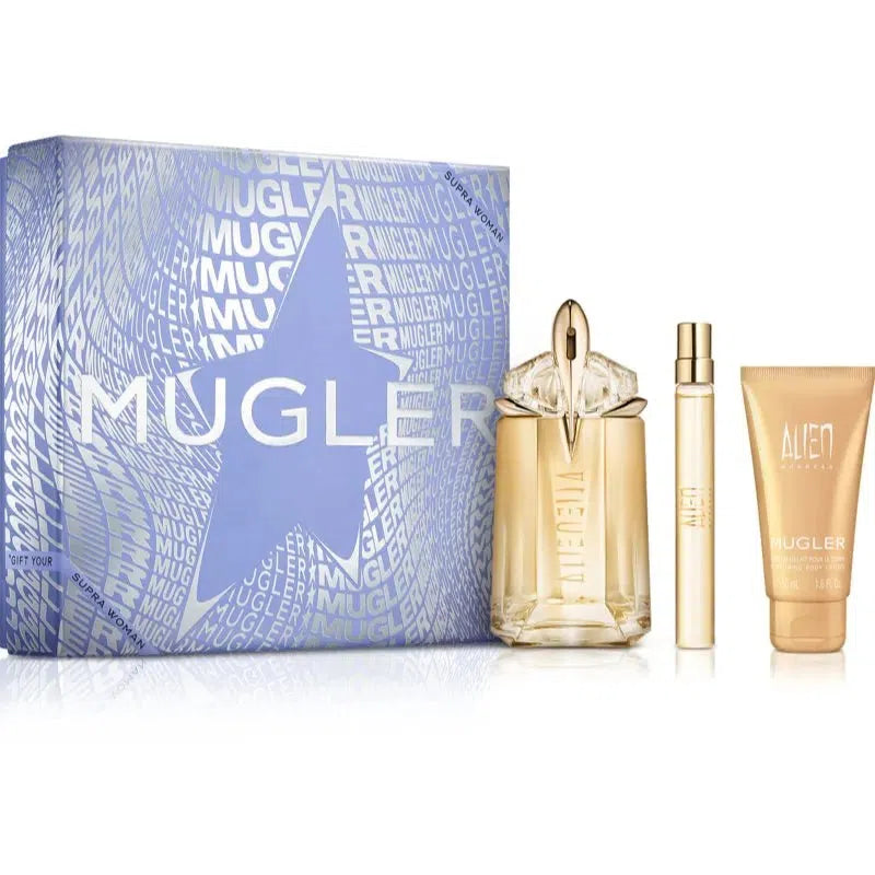 Estuche Mugler Alien Goddess EDP (W) / 3 Pc SP 60 ml; BL 50 ml; TS 10 ml - 1 - Privé Perfumes Honduras