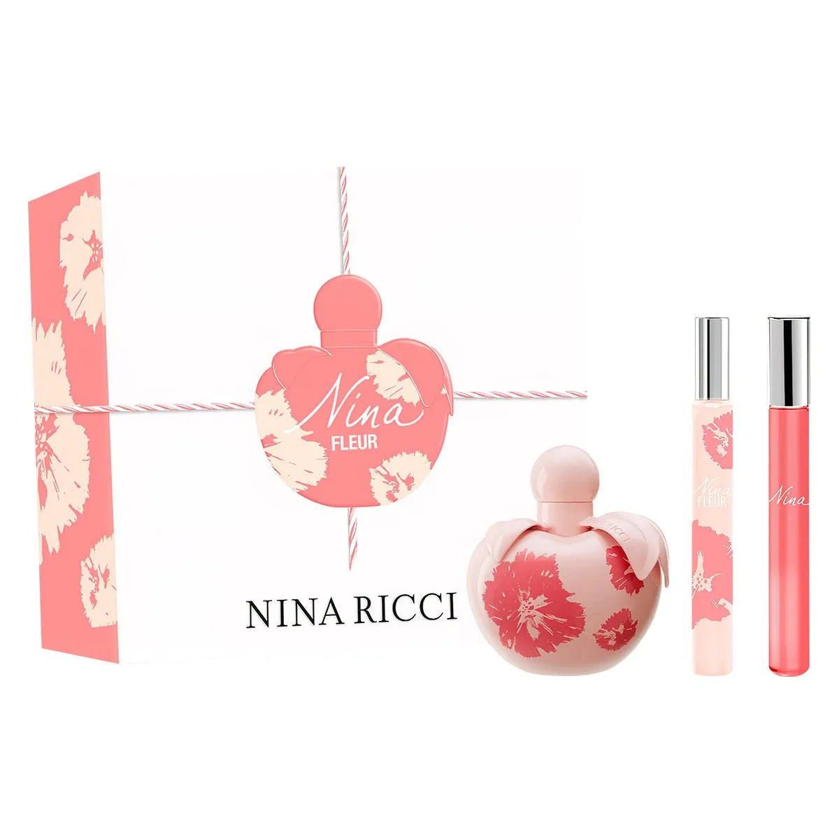 Estuche Nina Ricci Nina Fleur EDT (W) / 3 Pc SP 80 ml; ROLL Fleur; ROLL Nina - 2 - Privé Perfumes Honduras