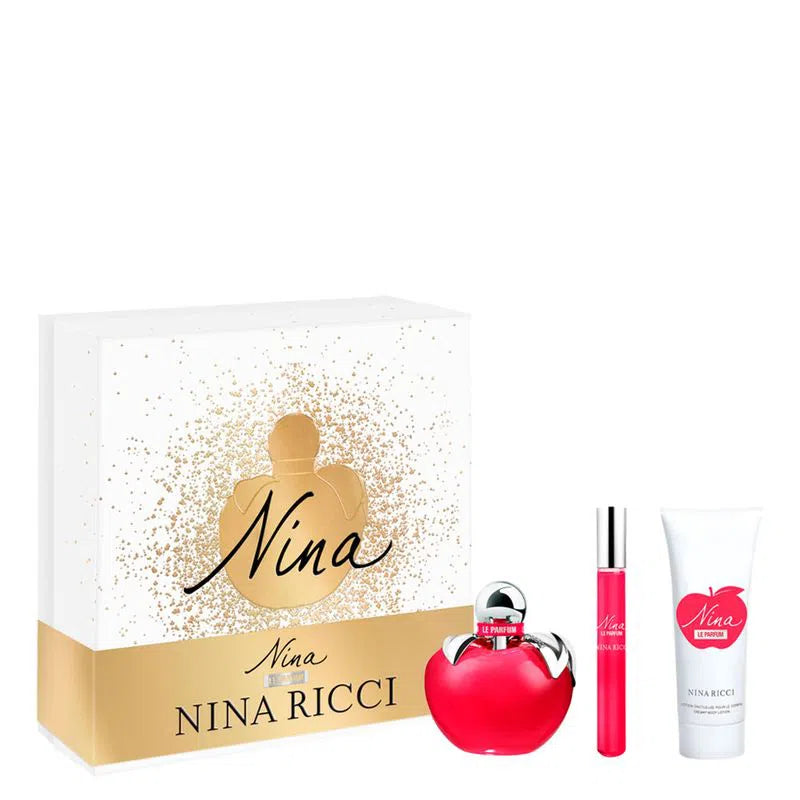 Estuche Nina Ricci Nina Le Parfum EDP (W) / 3 Pc Set: EDP 50 ml; BL 75 ml; SP 10 ml - 3137370362203- 1 - Prive Perfumes Honduras