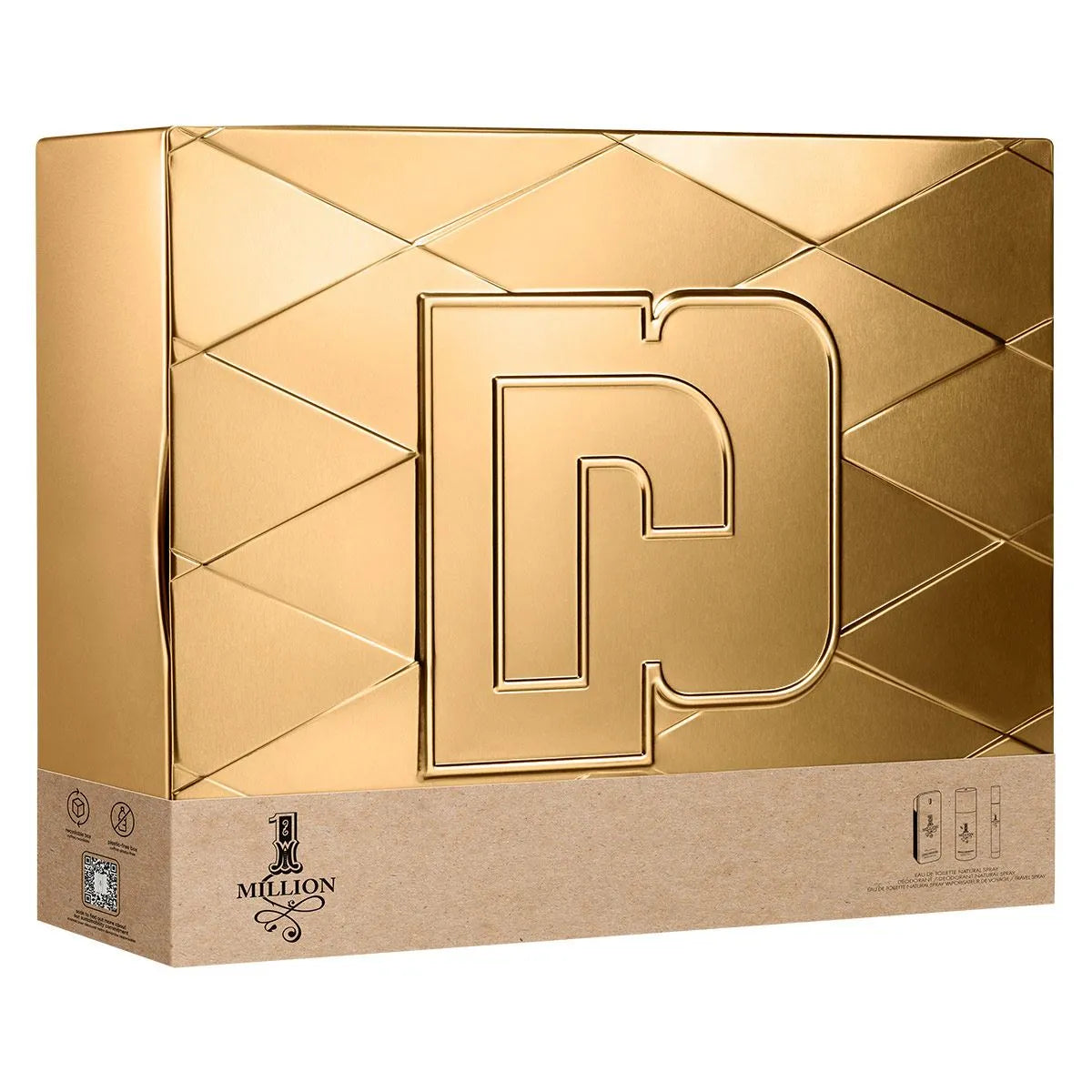 Estuche Paco Rabanne 1 Million EDT (M) / 3 Pc SP 100 ml; DEO 150 ml; SP 10 ml - 3 - Privé Perfumes Honduras