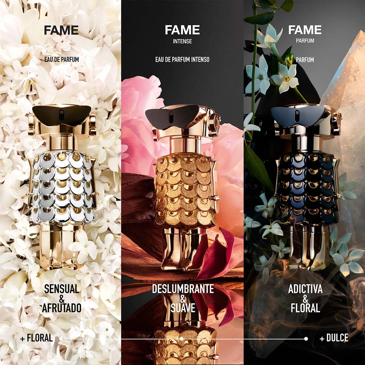 Estuche Paco Rabanne Fame Intense EDP (W) / 2 Pc SP 50 ml; BL 75 ml - 6 - Privé Perfumes Honduras