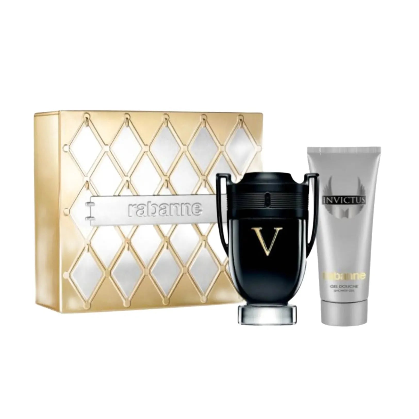 Estuche Paco Rabanne Invictus Victory EDP (M) / 2Pc SP 100 ml; SG 100 ml - 1 - Privé Perfumes Honduras