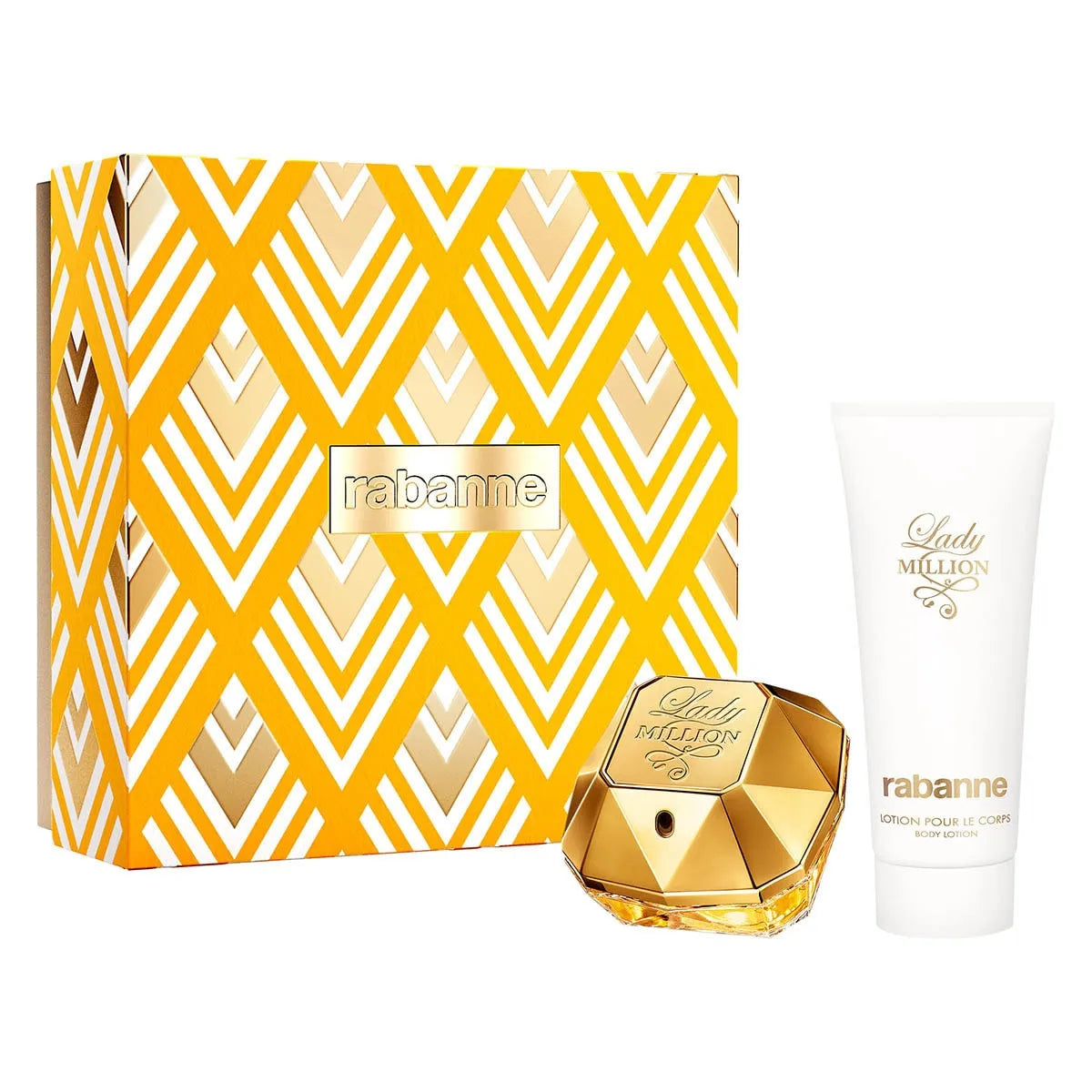 Estuche Paco Rabanne Lady Million EDP (W) / 2 Pc SP 80 ml; BL 100 ml - 1 - Privé Perfumes Honduras