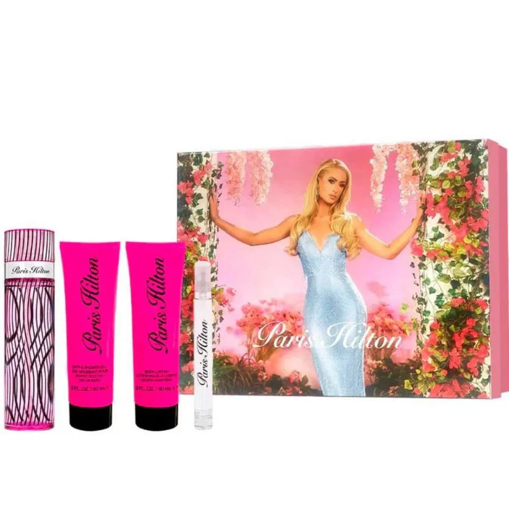 Estuche Paris Hilton Paris Hilton EDP (W) / 4 Pc SP 100 ml; BL 90 ml; SG 90 ml; Mini SP 10 ml - 3 - Privé Perfumes Honduras