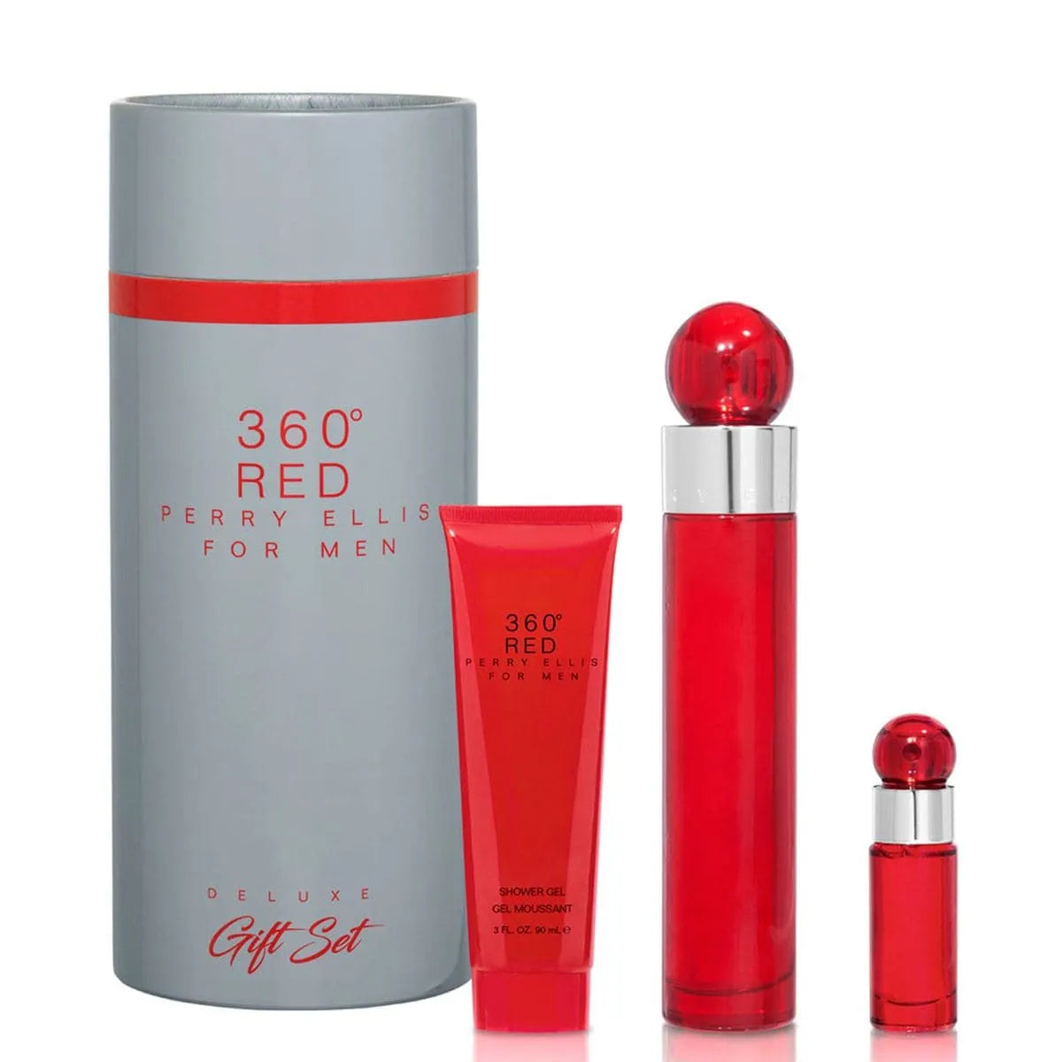Estuche Perry Ellis 360 Red Men EDT (M) / 3 Pc SP 100 ml; SG 90 ml; SP 7.5 ml - 4 - Privé Perfumes Honduras