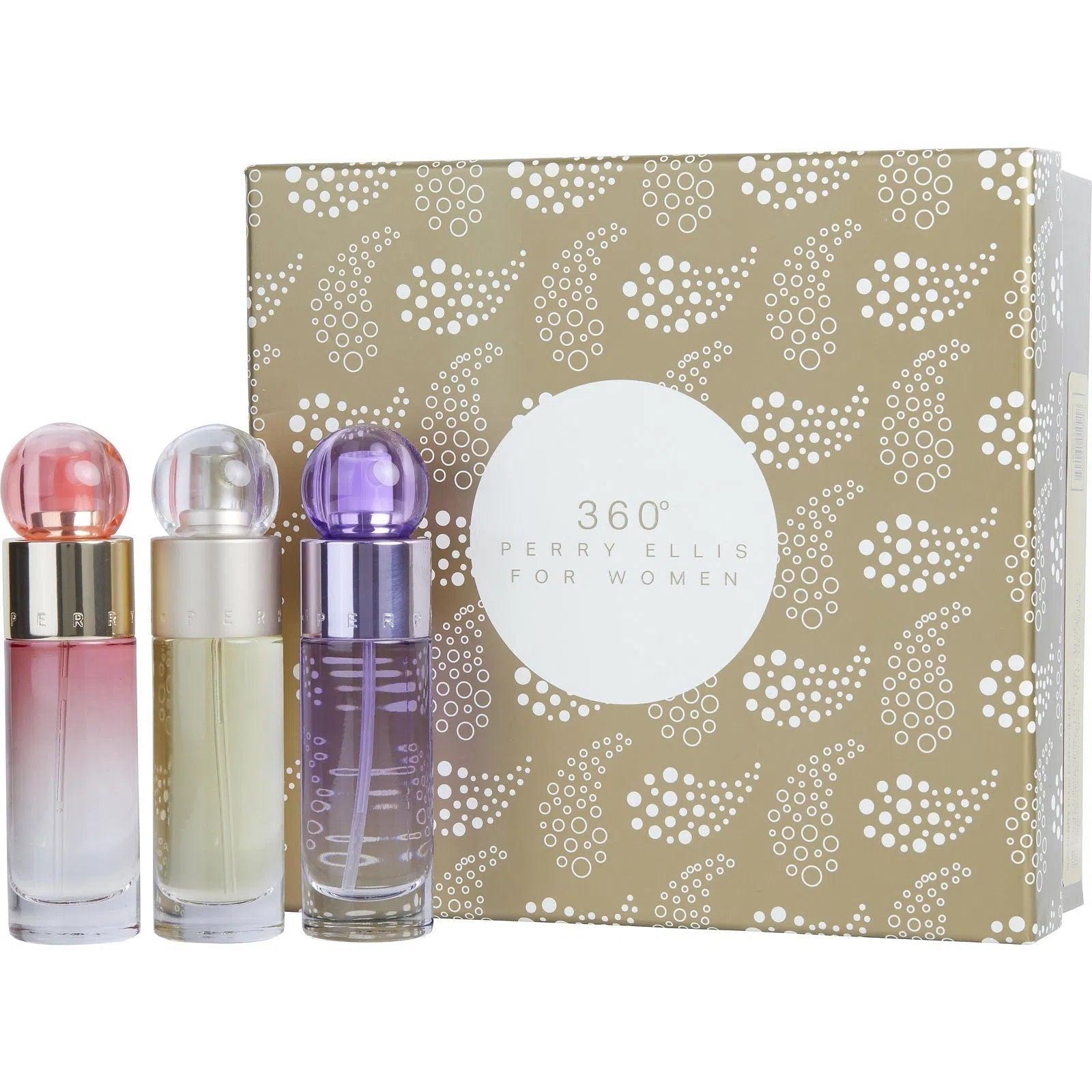 Estuche Perry Ellis 360 Trio EDT (W) / 3 Pc SP 30 ml; SP 30 ml; SP 30 ml - 1 - Privé Perfumes Honduras