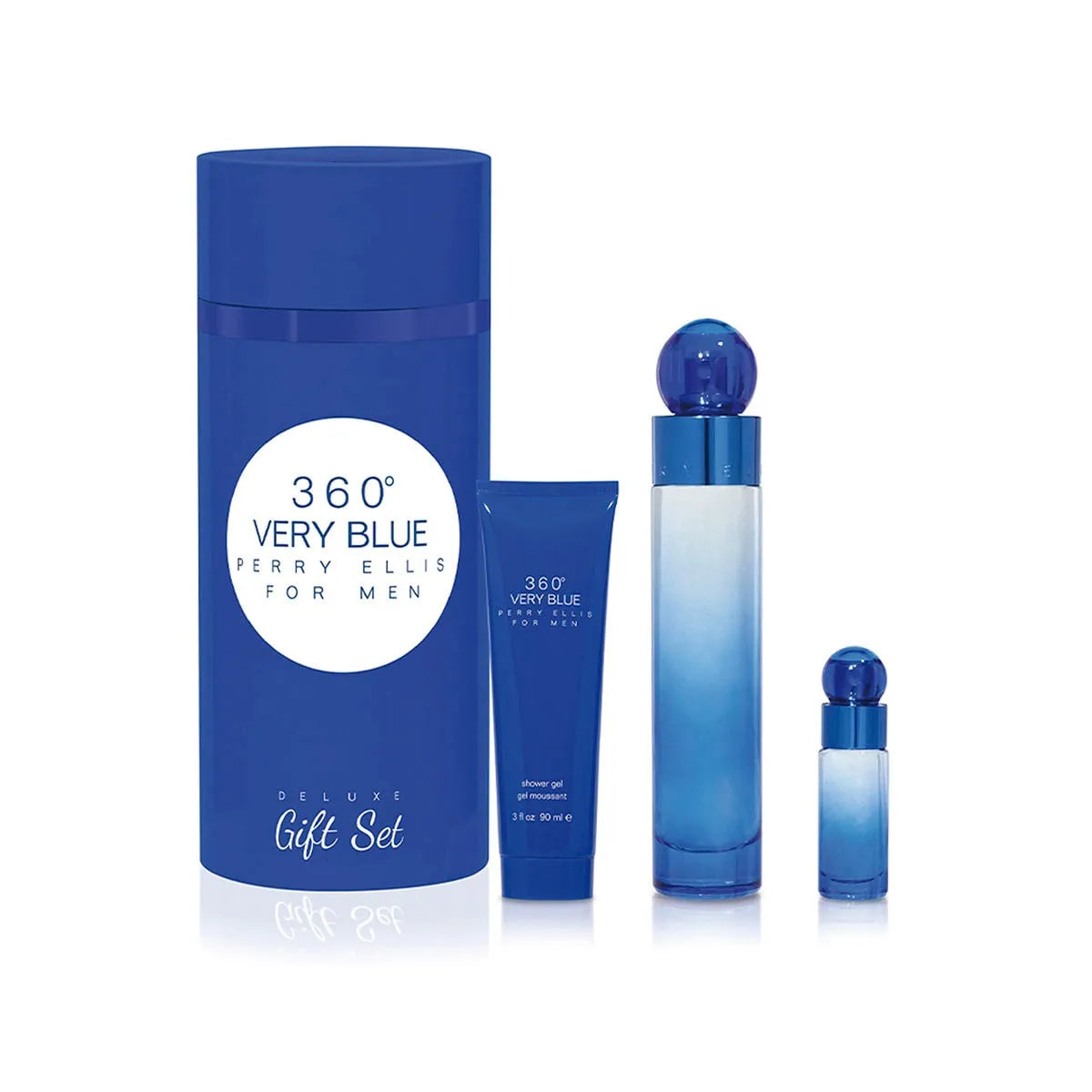 Estuche Perry Ellis 360 Very Blue EDT (M) / 3 Pc SP 100 ml; SG 90 ml; Mini - 4 - Privé Perfumes Honduras