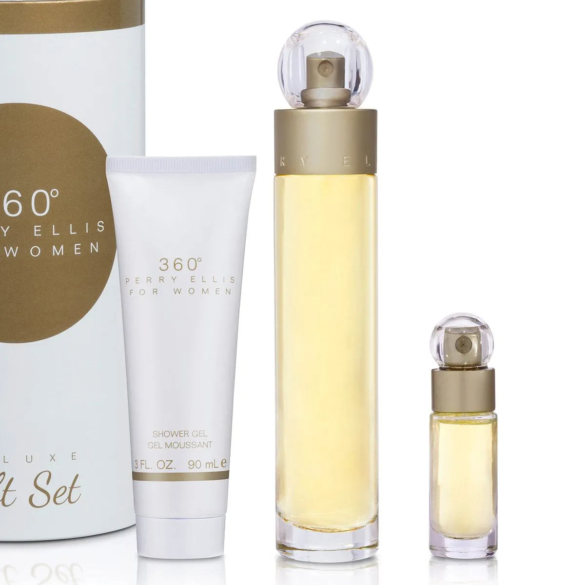 Estuche Perry Ellis 360 Women EDT (W) / 3 Pc SP 100 ml; SG 90 ml; SP 7.5 ml - 3 - Privé Perfumes Honduras