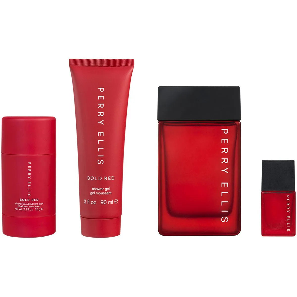 Estuche Perry Ellis Bold Red EDT (M) / 4 Pc SP 100 ml; DEO; SG 90 ml; Mini - 4 - Privé Perfumes Honduras