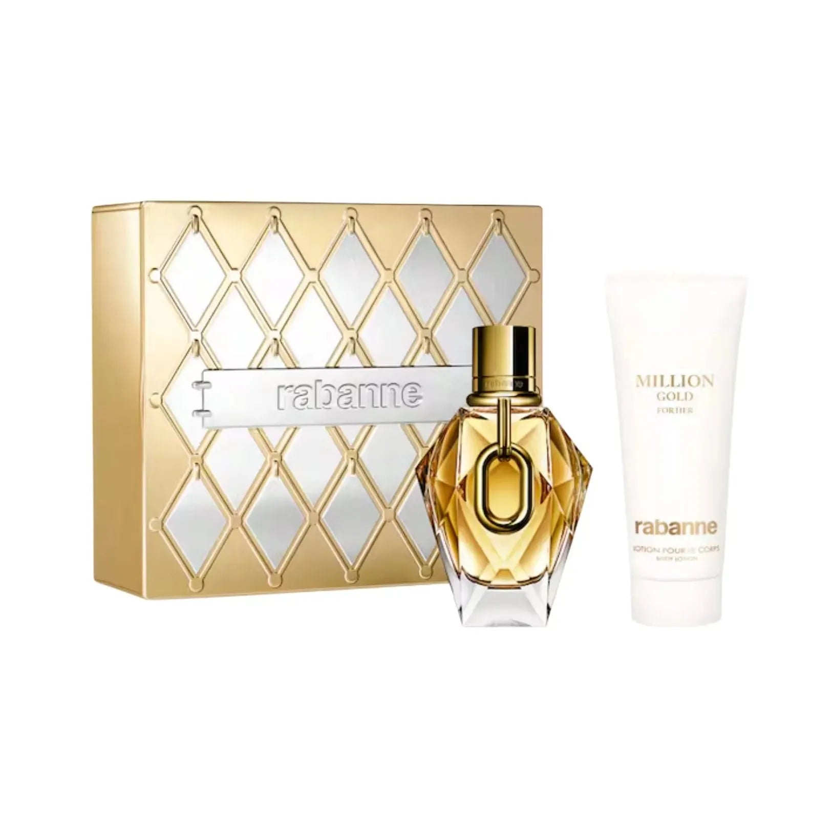 Estuche Rabanne 1 Million Gold for Her EDP (W) / 2 Pc SP 90 ml; BL 100 ml - 1 - Privé Perfumes Honduras