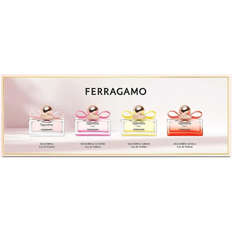 Estuche Salvatore Ferragamo Ladies Mini Set Gift Set (W) / 4 x 5 ml - 1 - Privé Perfumes Honduras