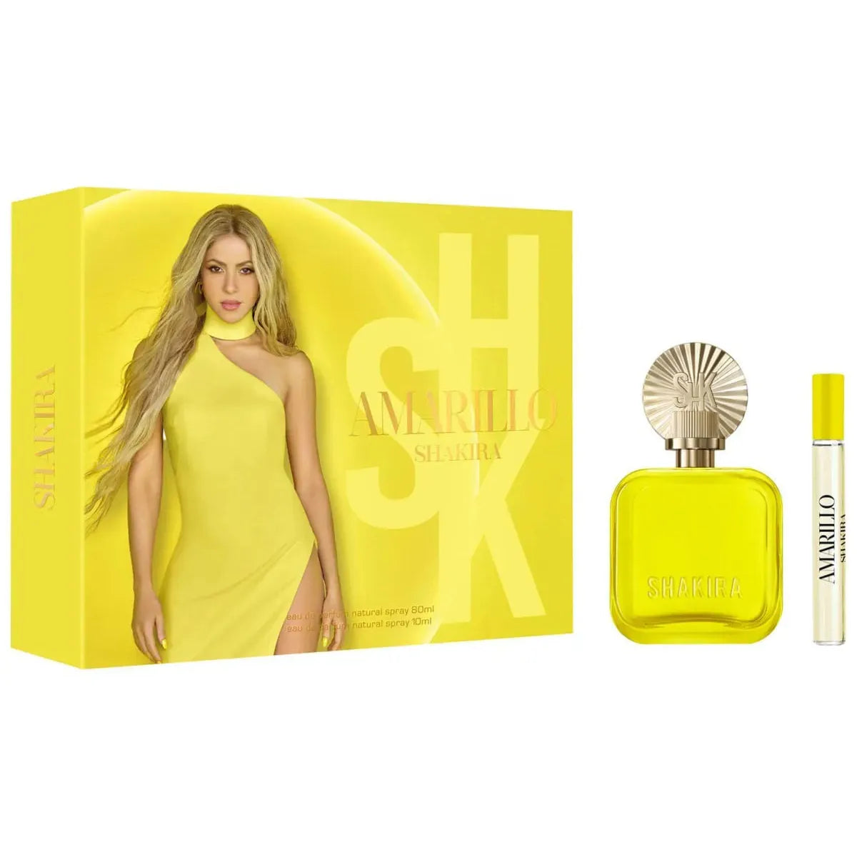Estuche Shakira Amarillo EDP (W) / 2 Pc SP 80 ml; SP 10 ml - 1 - Privé Perfumes Honduras