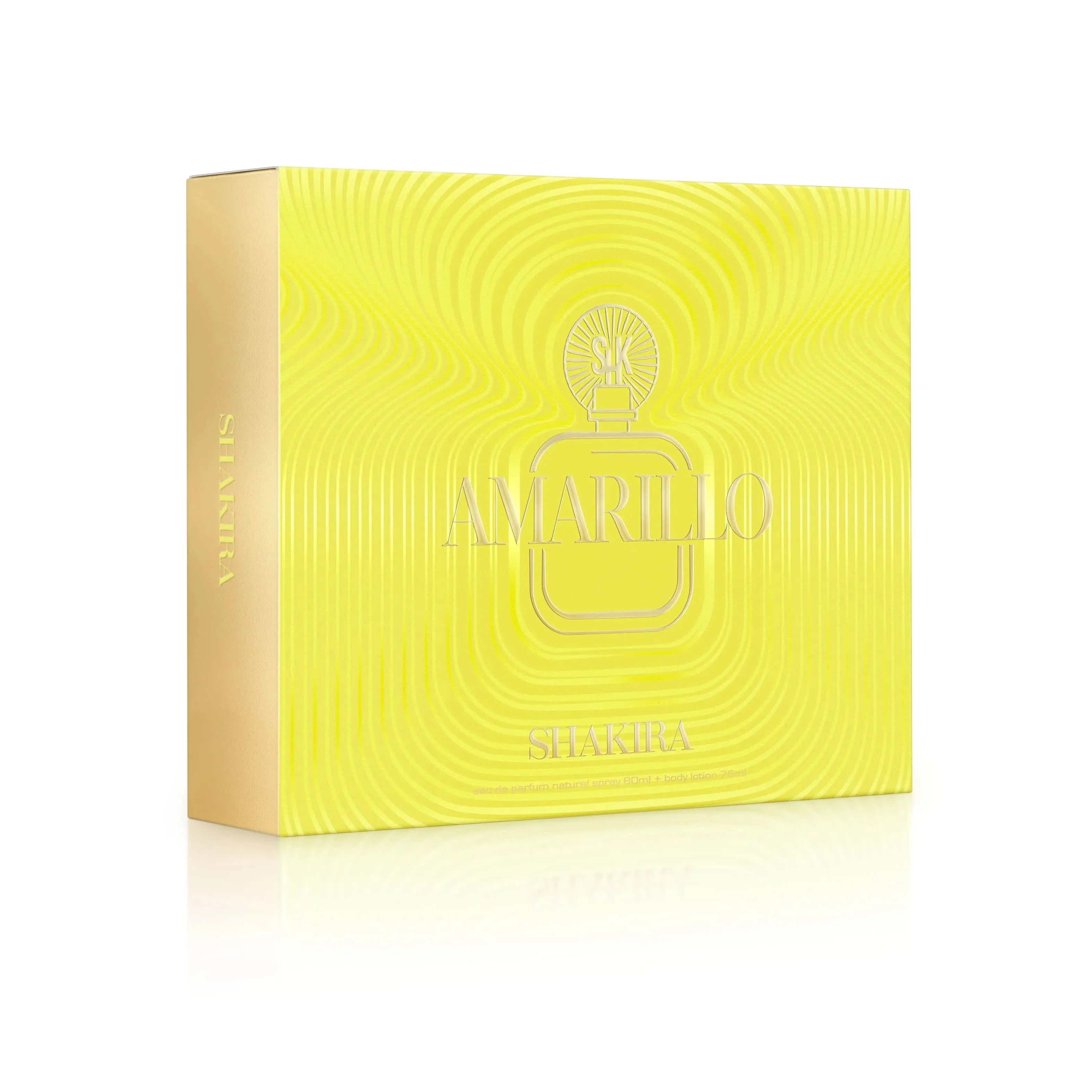 Estuche Shakira Amarilo EDP / 2 Pc SP 80 ml; BL 75 ml - 2 - Privé Perfumes Honduras