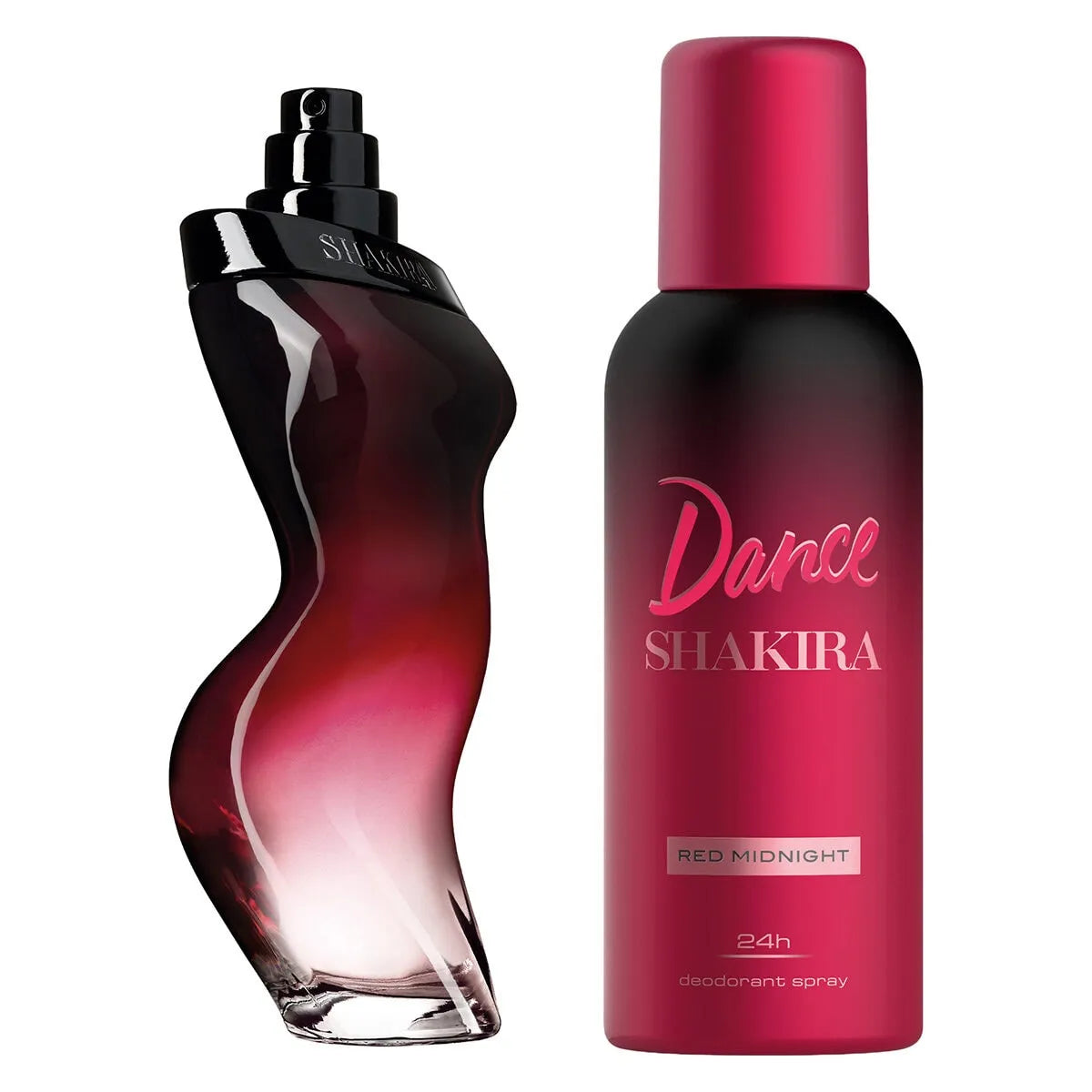 Estuche Shakira Dance Red Midnight EDT (W) / 2 Pc SP 80 ml; DEO - 2 - Privé Perfumes Honduras