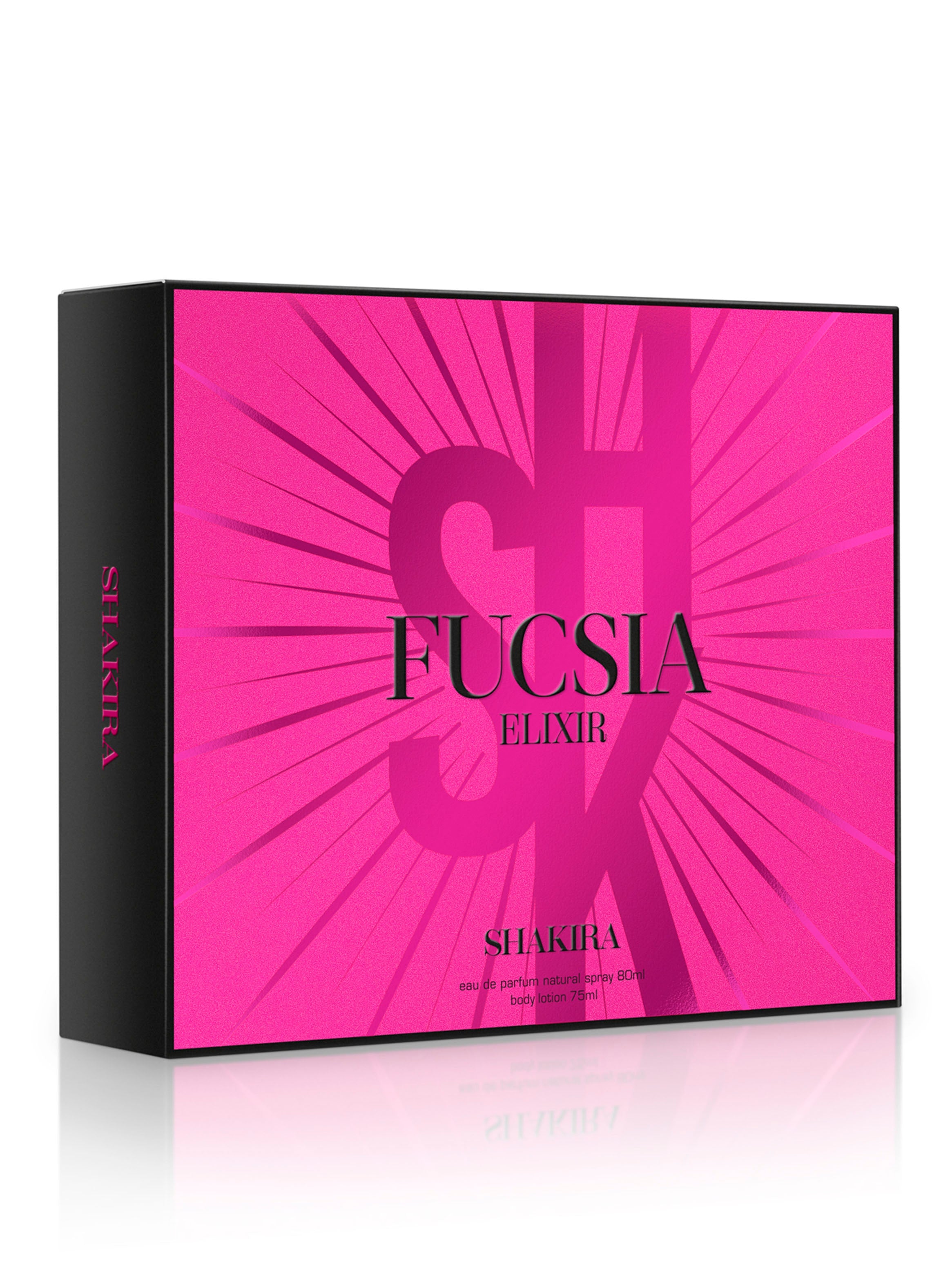 Estuche Shakira Fucsia Elixir EDP (W) / 2 Pc SP 80 ml; BL 75 ml - 2 - Privé Perfumes Honduras