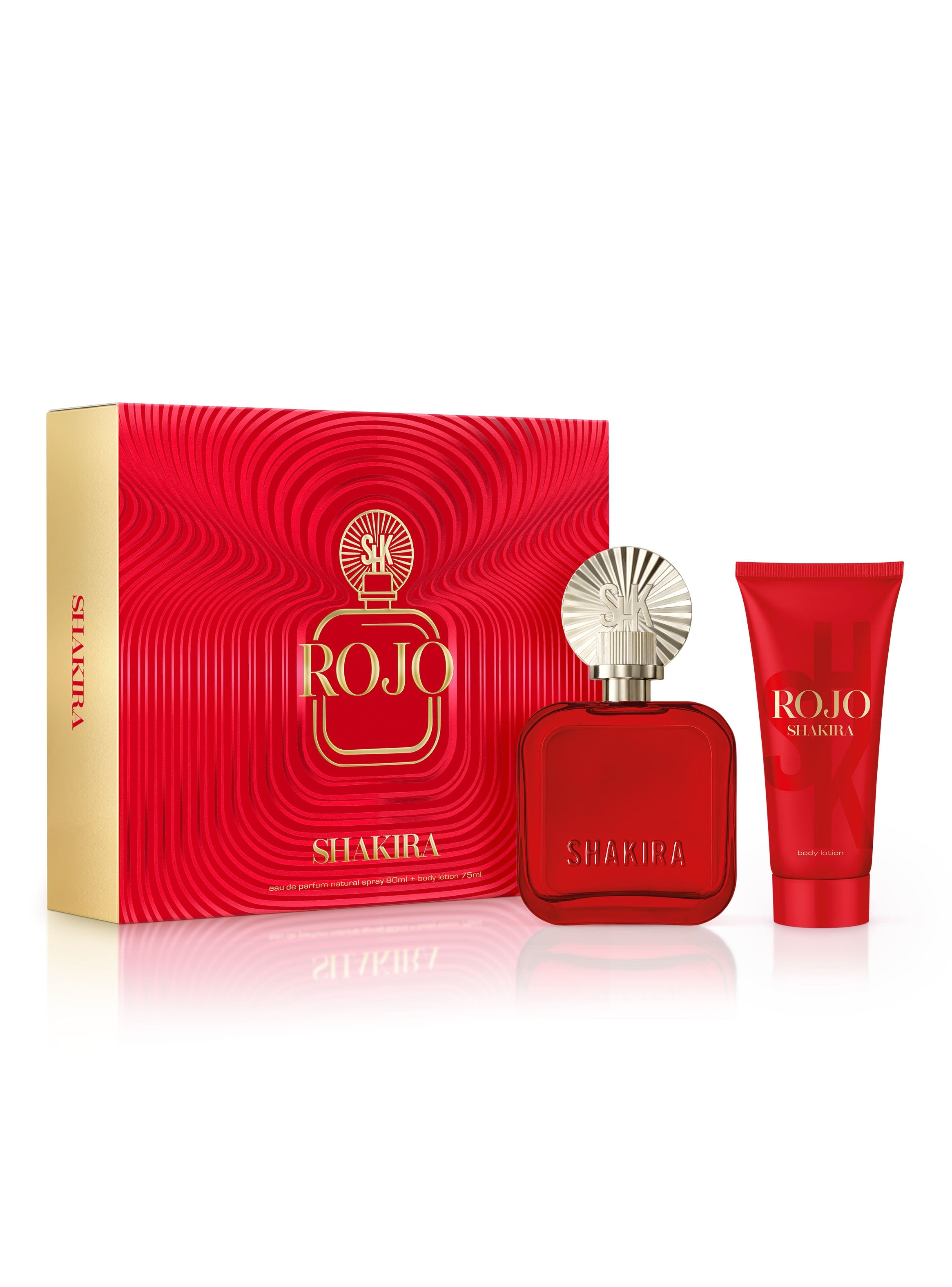 Estuche Shakira Rojo EDP (W) / 2 Pc SP 80 ml; BL 75 ml - 1 - Privé Perfumes Honduras