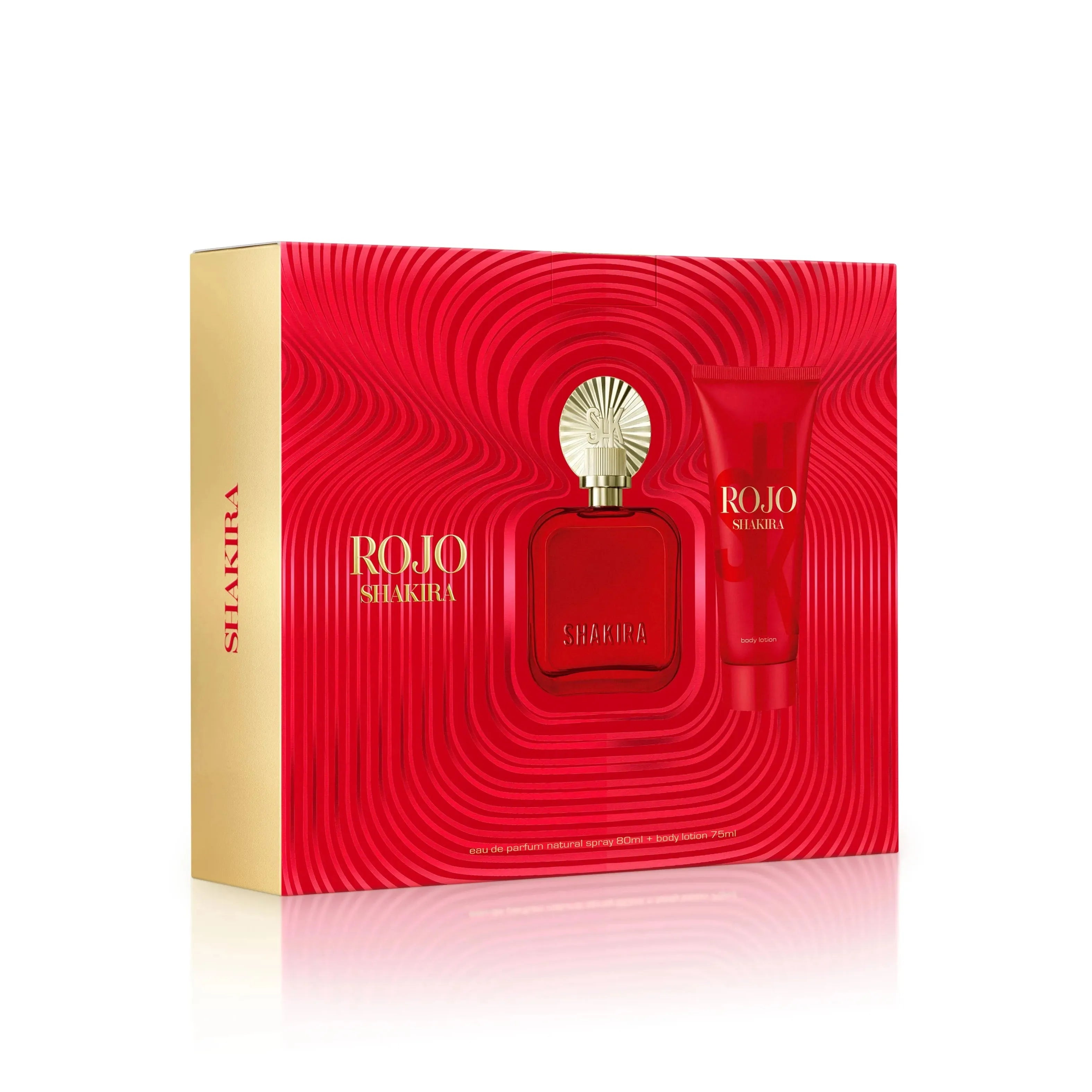 Estuche Shakira Rojo EDP (W) / 2 Pc SP 80 ml; BL 75 ml - 3 - Privé Perfumes Honduras