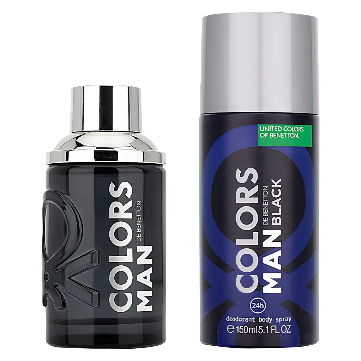Estuche United Colors of Benetton Colors Black EDT (M) / 2 Pc SP 100 ml; DEO 150 ml - 3 - Privé Perfumes Honduras