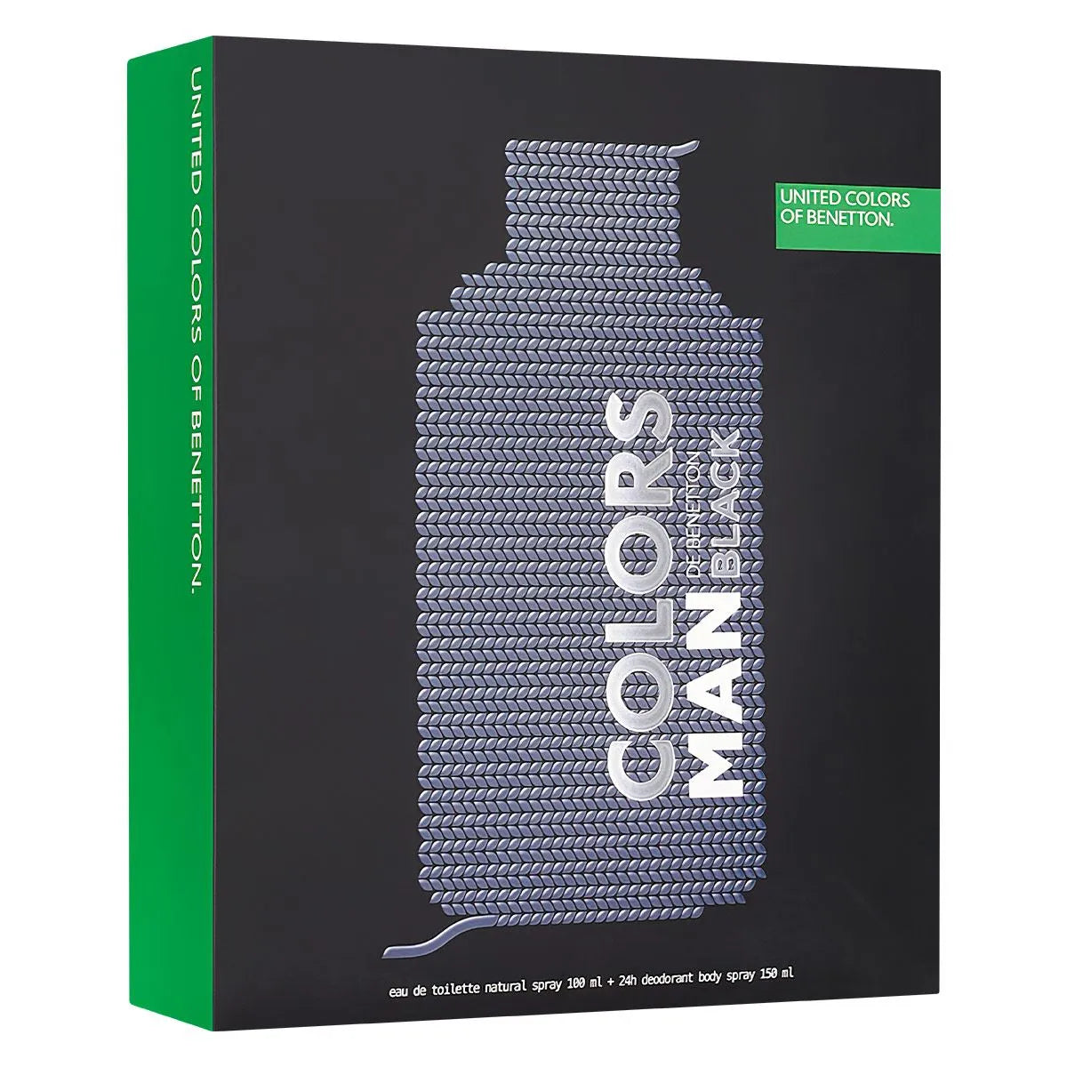 Estuche United Colors of Benetton Colors Black EDT (M) / 2 Pc SP 100 ml; DEO 150 ml - 4 - Privé Perfumes Honduras