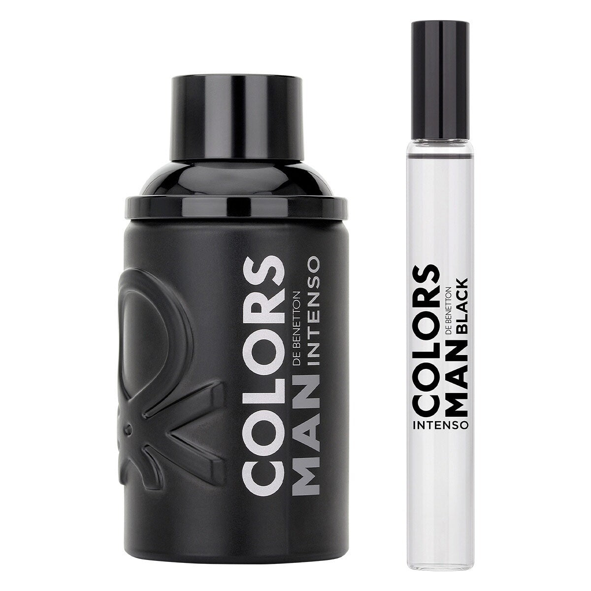 Estuche United Colors of Benetton Colors Black Intenso EDP (M) / 2 Pc SP 100 ml; Deo 150 ml - 3 - Privé Perfumes Honduras