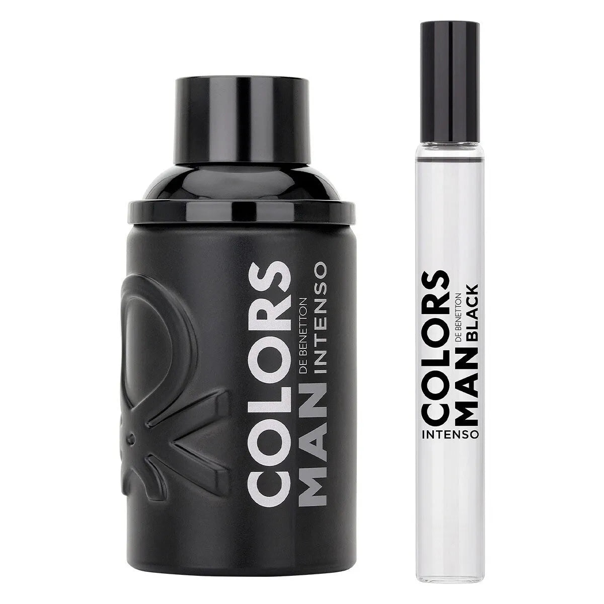 Estuche United Colors of Benetton Colors Black Intenso EDP (M) / 2 Pc SP 100 ml; Deo 150 ml - 3 - Privé Perfumes Honduras