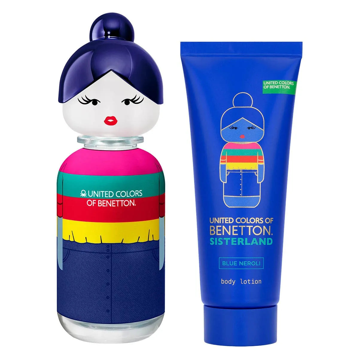 Estuche United Colors of Benetton Sisterland Blue Neroli EDT (W) / 2 Pc SP 80 ml; BL 75 ml - 3 - Privé Perfumes Honduras