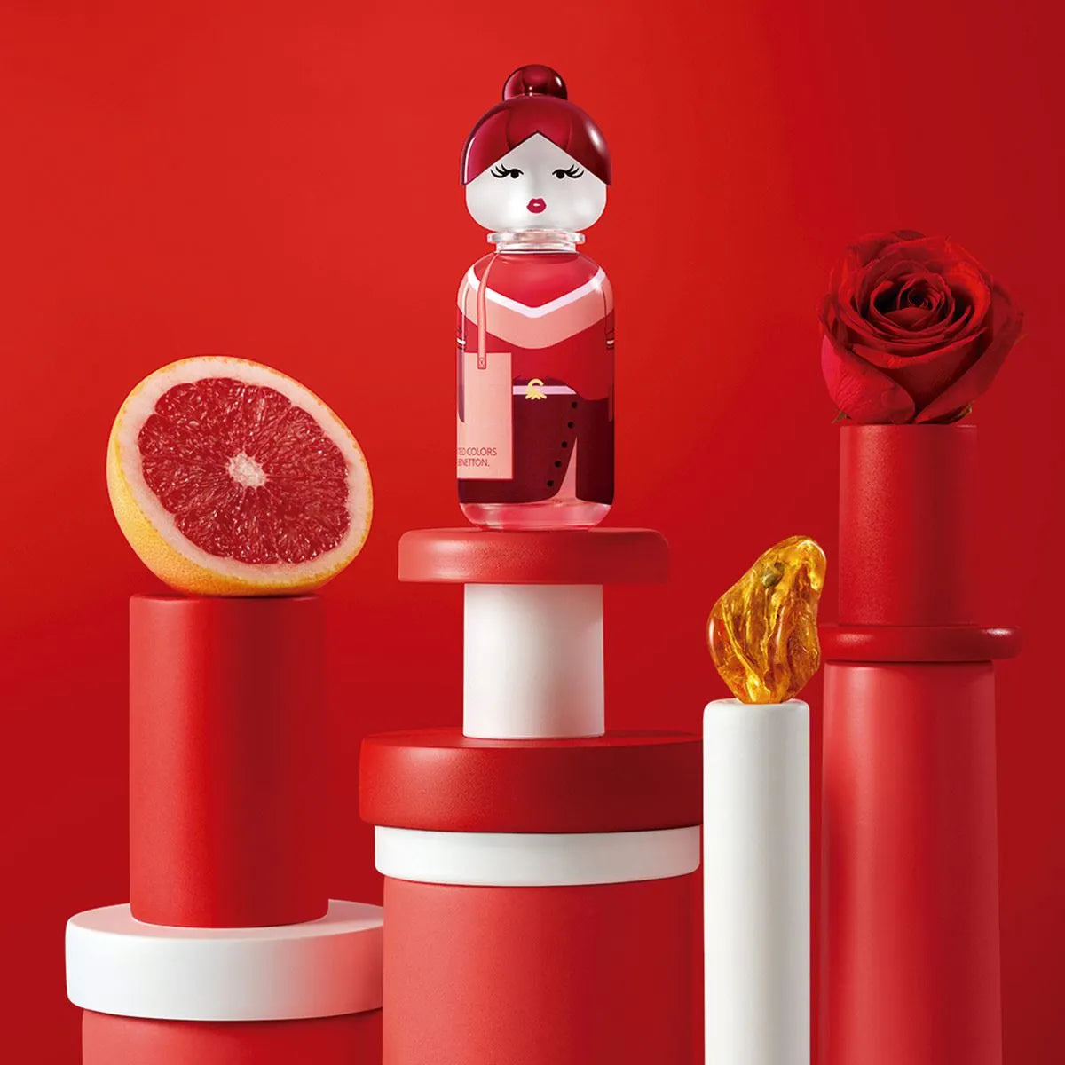 Estuche United Colors of Benetton Sisterland Red Rose EDT (W) / SP 80 ml; BL 75 ml - 5 - Privé Perfumes Honduras