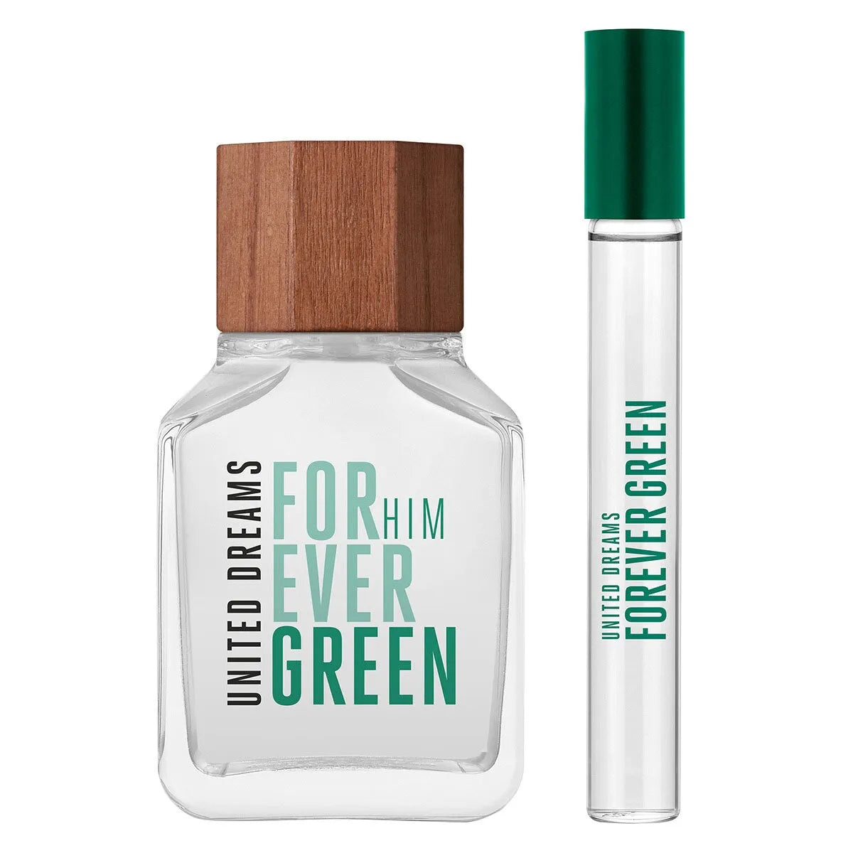 Estuche United Colors of Benetton United Forever Green Him EDT / 2 Pc 100 ml; SP 10 ml - 3 - Privé Perfumes Honduras